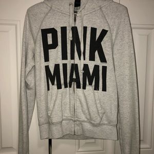 VS pink jacket